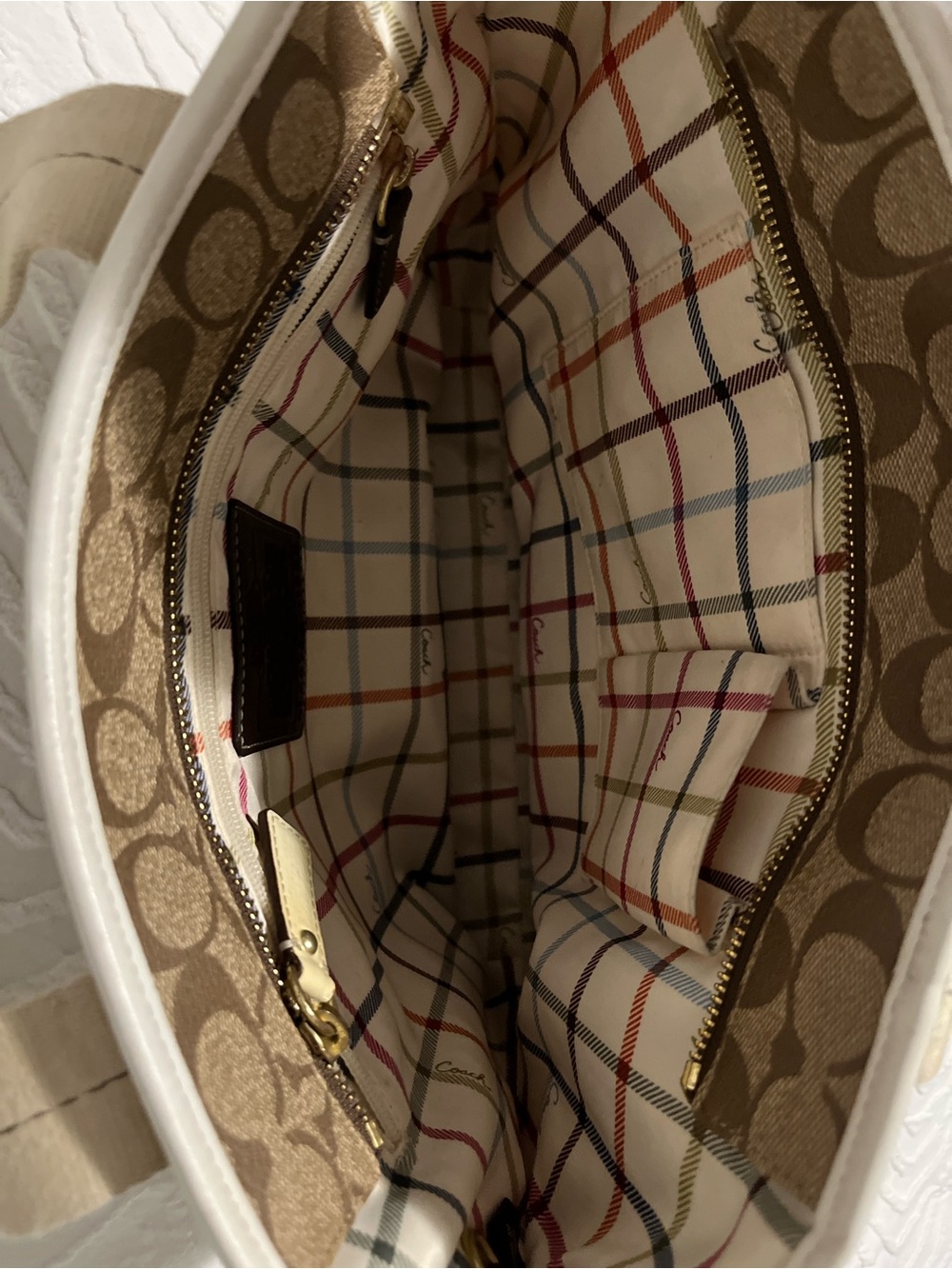 Coach Signature Canvas Tote - Picture 6 of 10